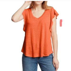 Ella moss flutter sleeve top